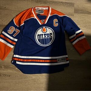 Connor Mcdavid Reebok NHL #97  Youth Jersey worn twice